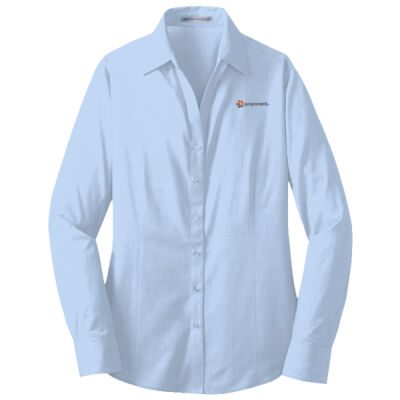 Ladies Crosshatch Easy Care shirt Thumbnail