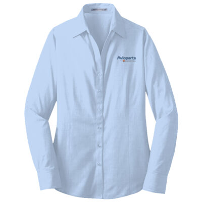 (Embroidered) Avioparts Ladies Crosshatch Easy Care shirt Thumbnail