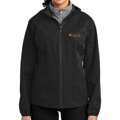 (Embroidered) Proponent Helicopter Services Ladies Essential Rain Jacket Thumbnail